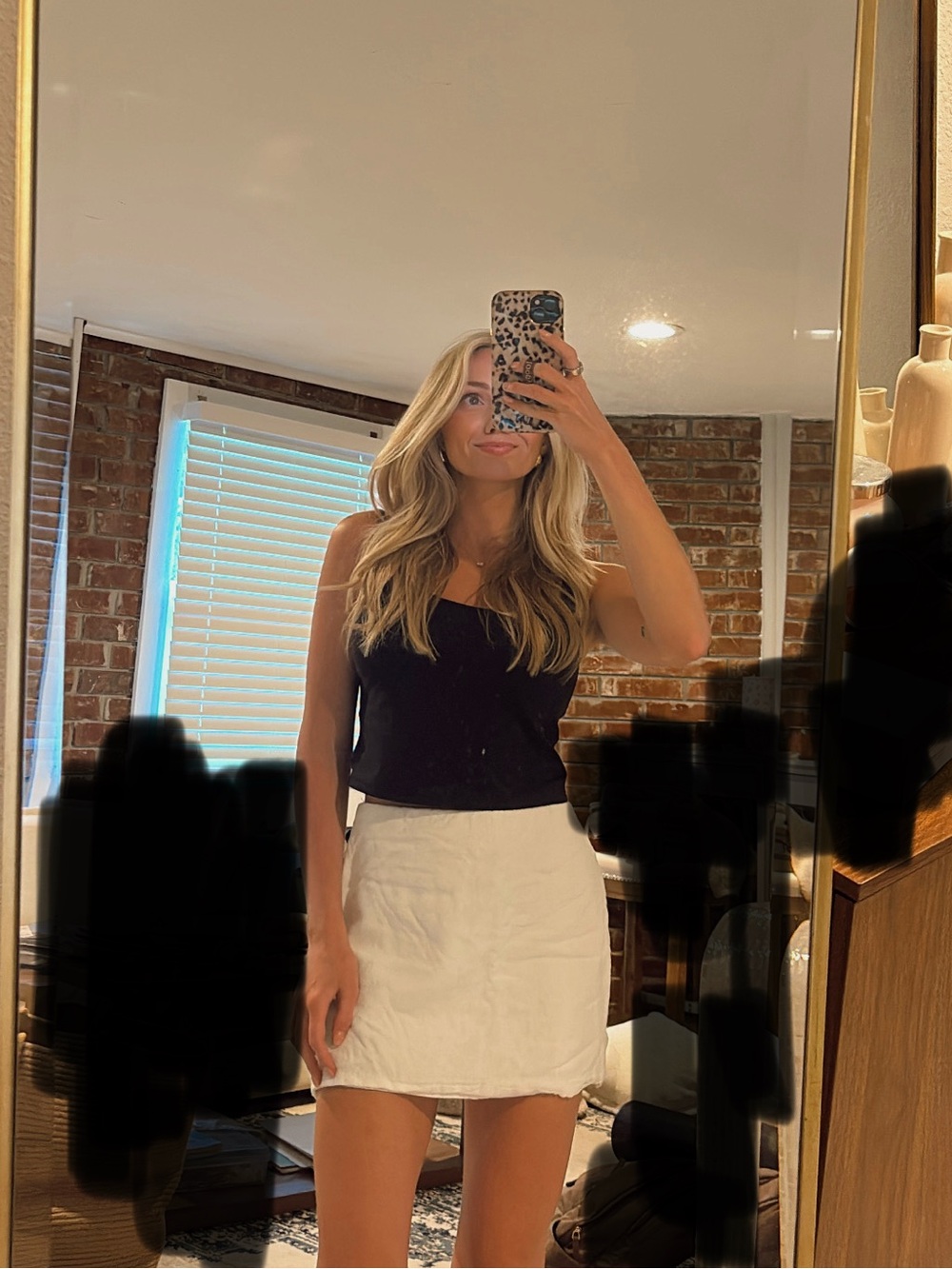 Abercrombie & Fitch White Mini Skort